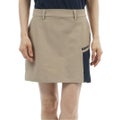 アドミラルゴルフ Admiral GOLF レディース 透け防 サイドプリーツスカート ADLA616 サンドベージ