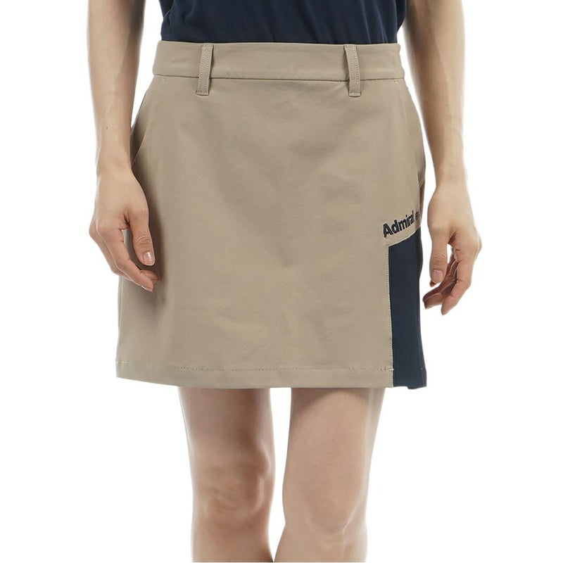 アドミラルゴルフ Admiral GOLF レディース 透け防 サイドプリーツスカート ADLA616 サンドベージ