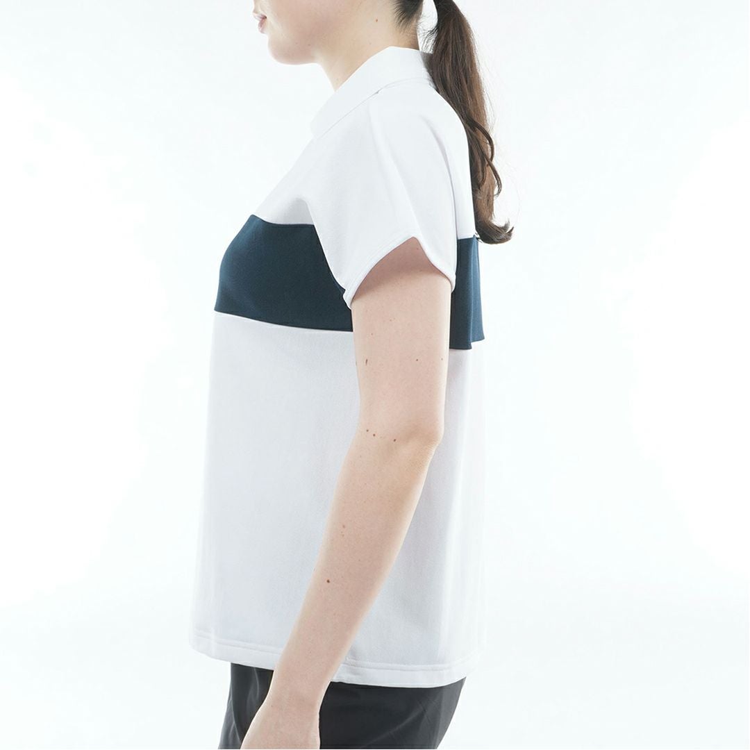 アドミラルゴルフ Admiral GOLF レディース ドライカノコ 衿付きプルオンシャツ ADLA617 ホワイト