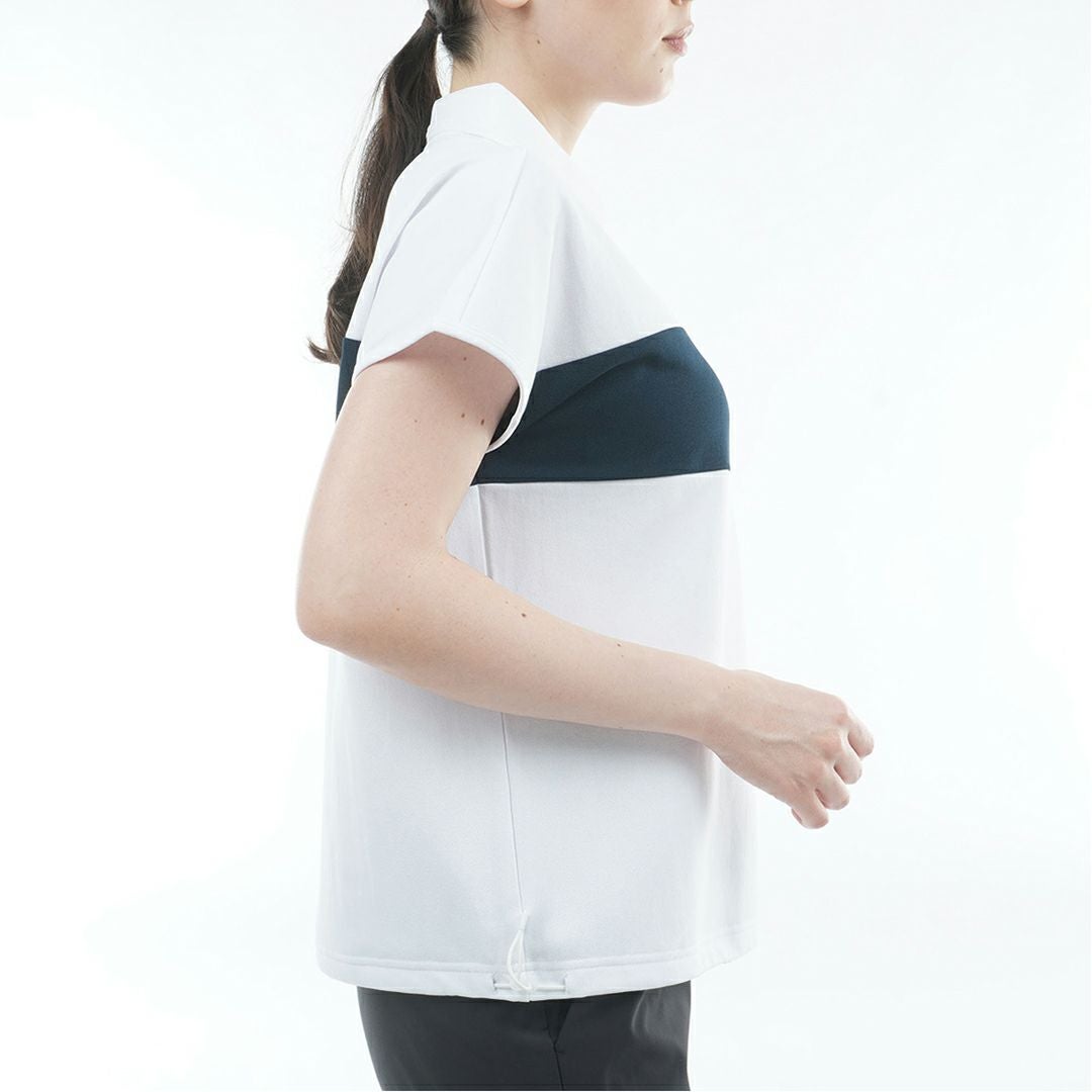 アドミラルゴルフ Admiral GOLF レディース ドライカノコ 衿付きプルオンシャツ ADLA617 ホワイト