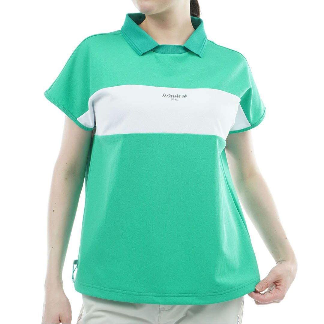 アドミラルゴルフ Admiral GOLF レディース ドライカノコ 衿付きプルオンシャツ ADLA617 グリーン