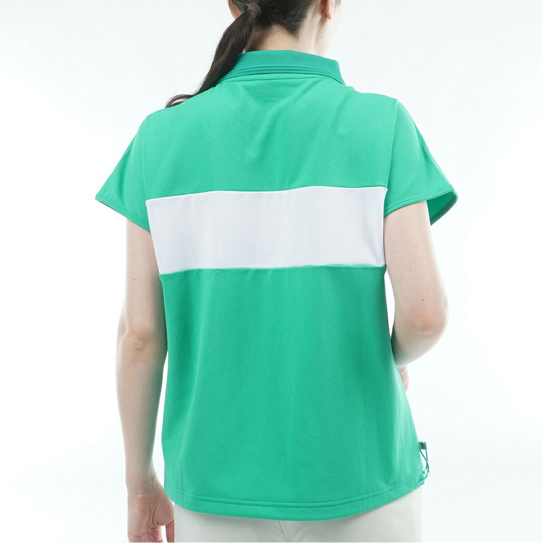 アドミラルゴルフ Admiral GOLF レディース ドライカノコ 衿付きプルオンシャツ ADLA617 グリーン