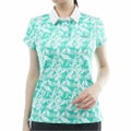 アドミラル ゴルフ Admiral GOLF レディース リーフジャガード ポロシャツ ADLA618 グリーン