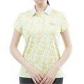 アドミラル ゴルフ Admiral GOLF レディース リーフジャガード ポロシャツ ADLA618 イエロー