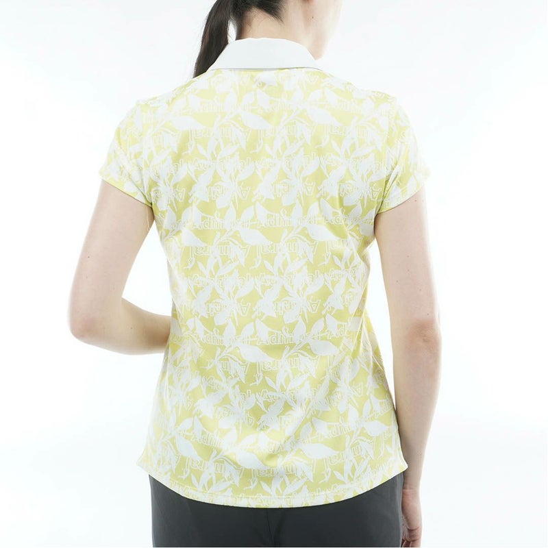 アドミラル ゴルフ Admiral GOLF レディース リーフジャガード ポロシャツ ADLA618 イエロー