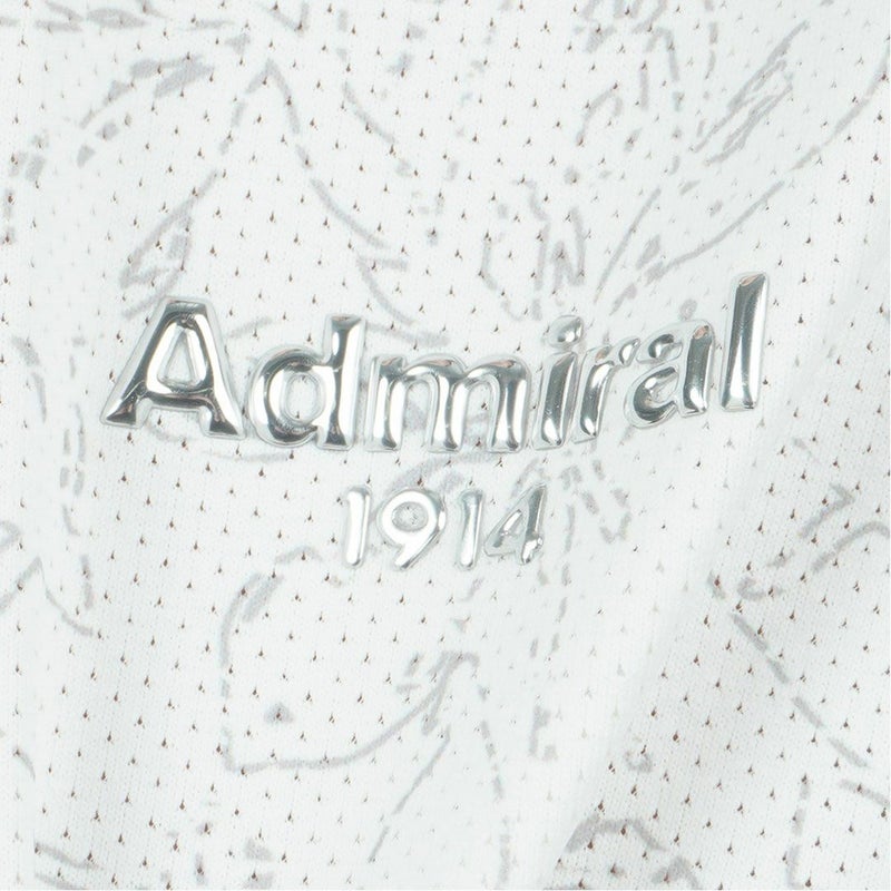 アドミラルゴルフ Admiral GOLF レディース ストレッチメッシュ リーフ柄シャツ ADLA619 ホワイト