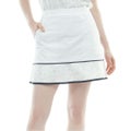 アドミラルゴルフ Admiral GOLF レディース ドライメッシュ リーフ柄フレアスカート ADLA620 ホワイト