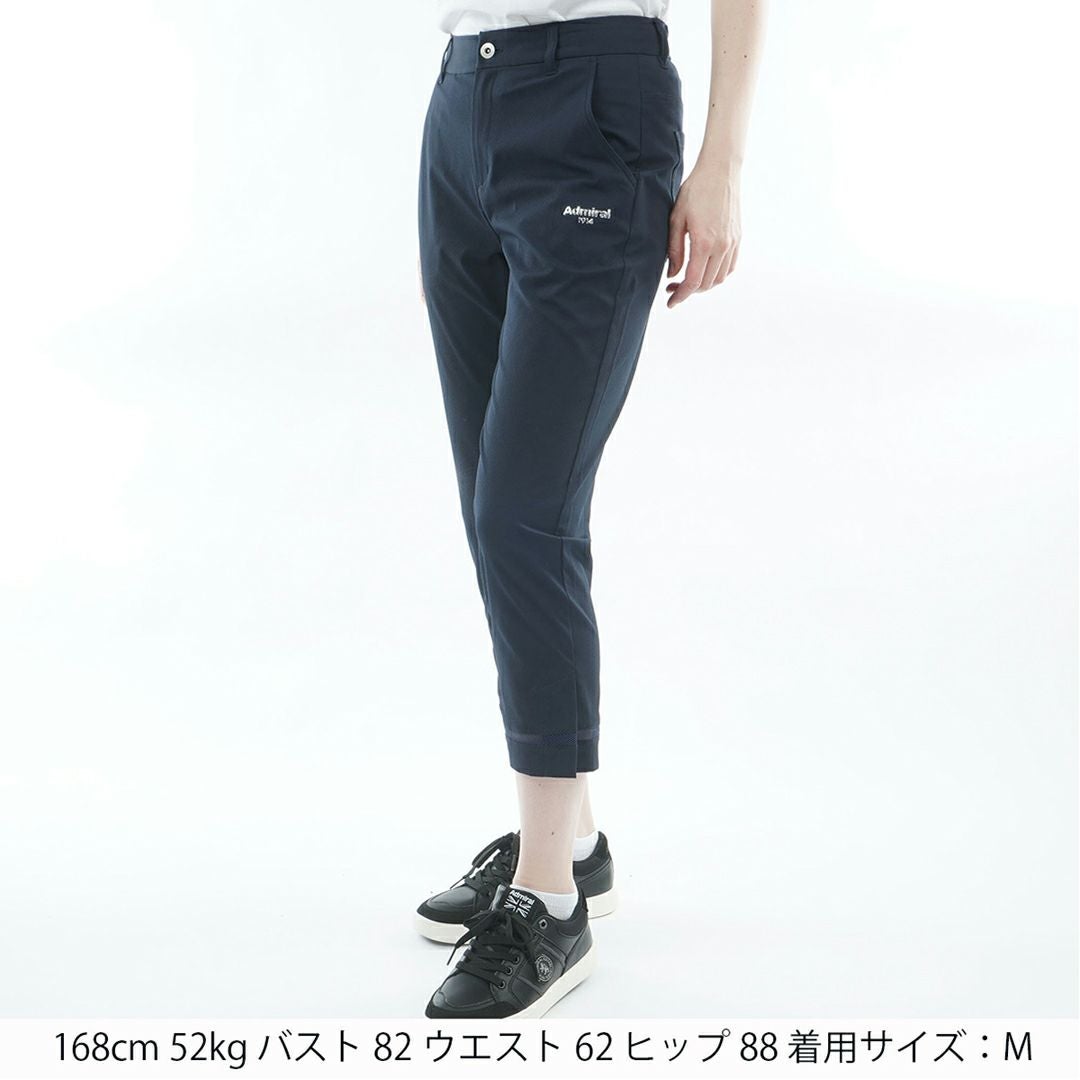 アドミラル ゴルフ Admiral GOLF レレディース ドライメッシュ 7分丈パンツ ADLA621 ブラック