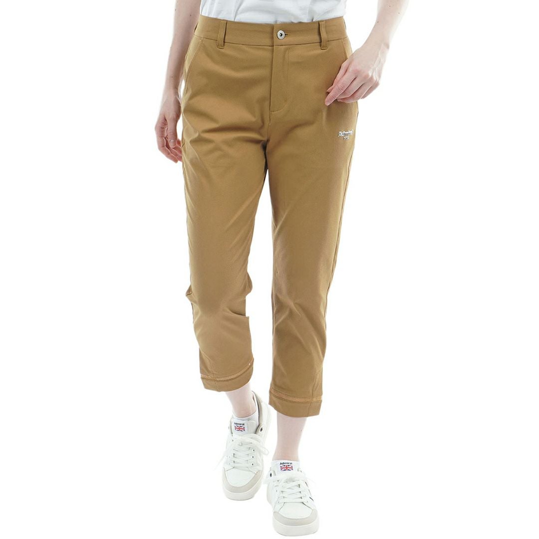 アドミラル ゴルフ Admiral GOLF レレディース ドライメッシュ 7分丈パンツ ADLA621 キャメル