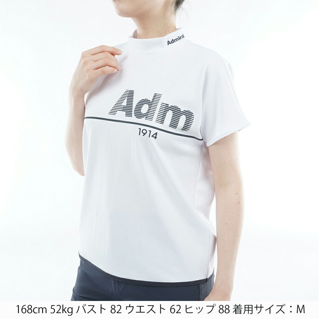 アドミラルゴルフ Admiral GOLF レディース ドライカノコ モックネックシャツ ADLA622 ホワイト