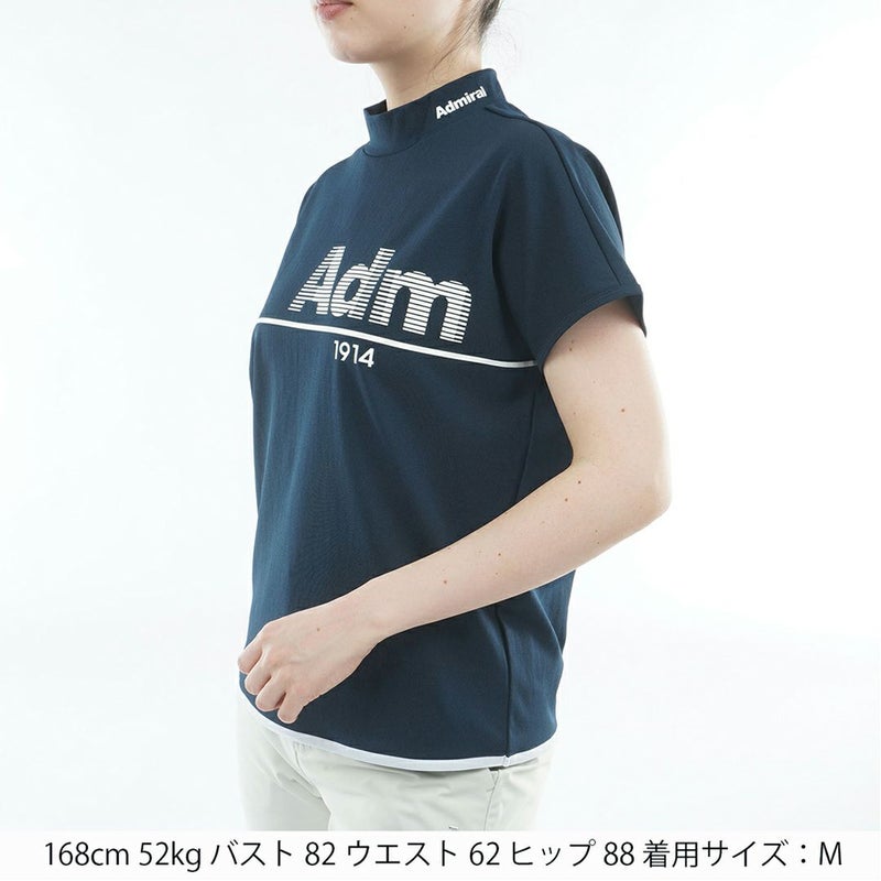 アドミラルゴルフ Admiral GOLF レディース ドライカノコ モックネックシャツ ADLA622 ネイビー