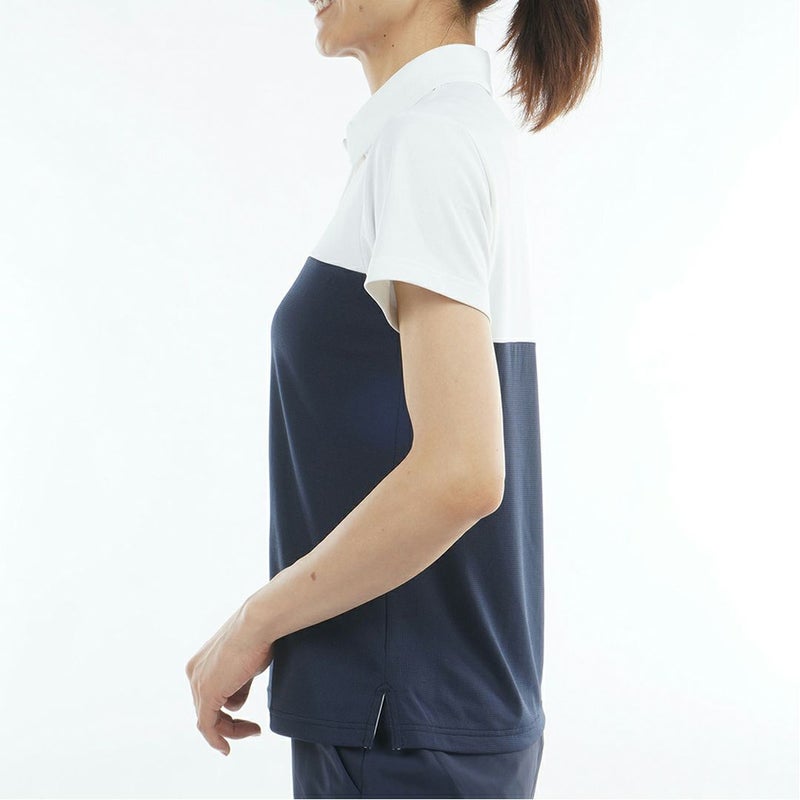 アドミラルゴルフ Admiral GOLF レディース カラタッチプラス ツートンカラーシャツ ADLA623 ホワイト