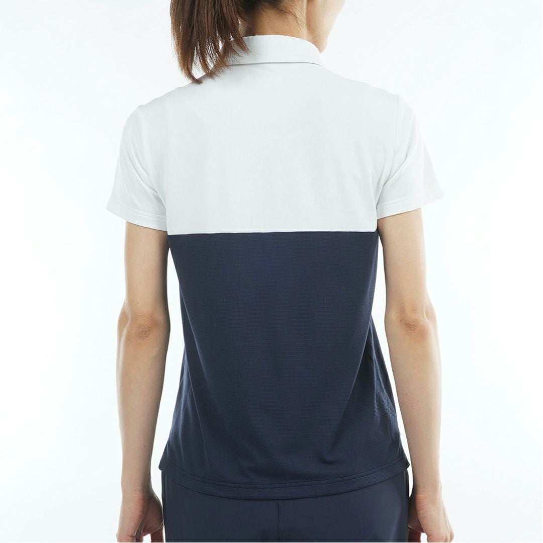 アドミラルゴルフ Admiral GOLF レディース カラタッチプラス ツートンカラーシャツ ADLA623 ホワイト