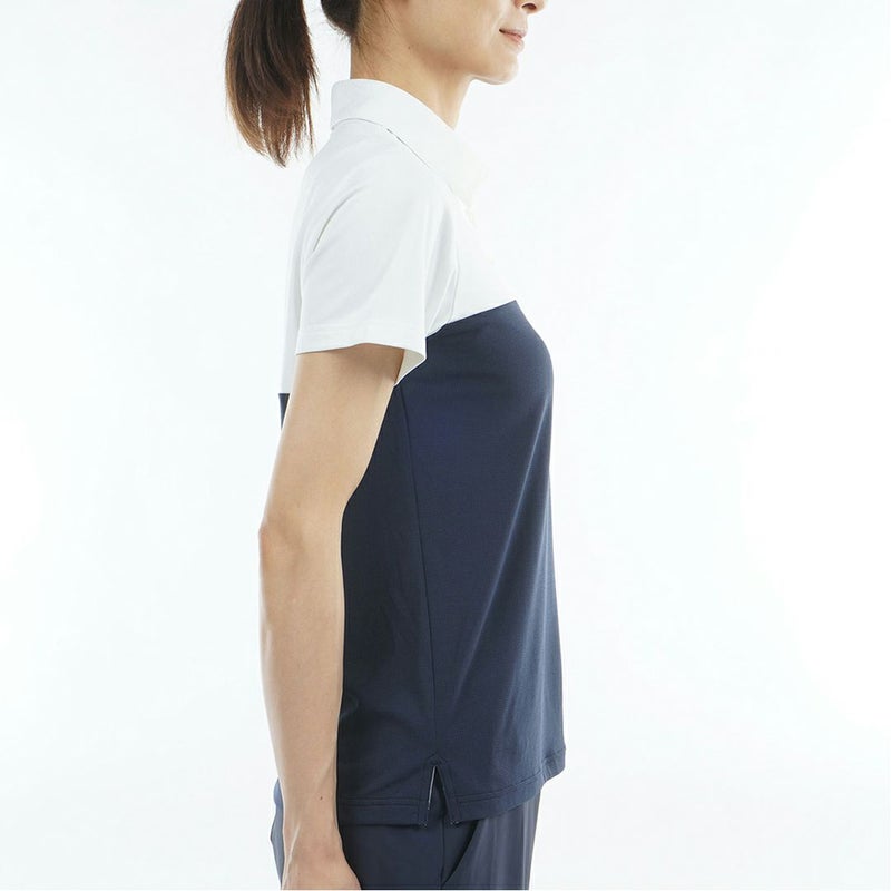 アドミラルゴルフ Admiral GOLF レディース カラタッチプラス ツートンカラーシャツ ADLA623 ホワイト