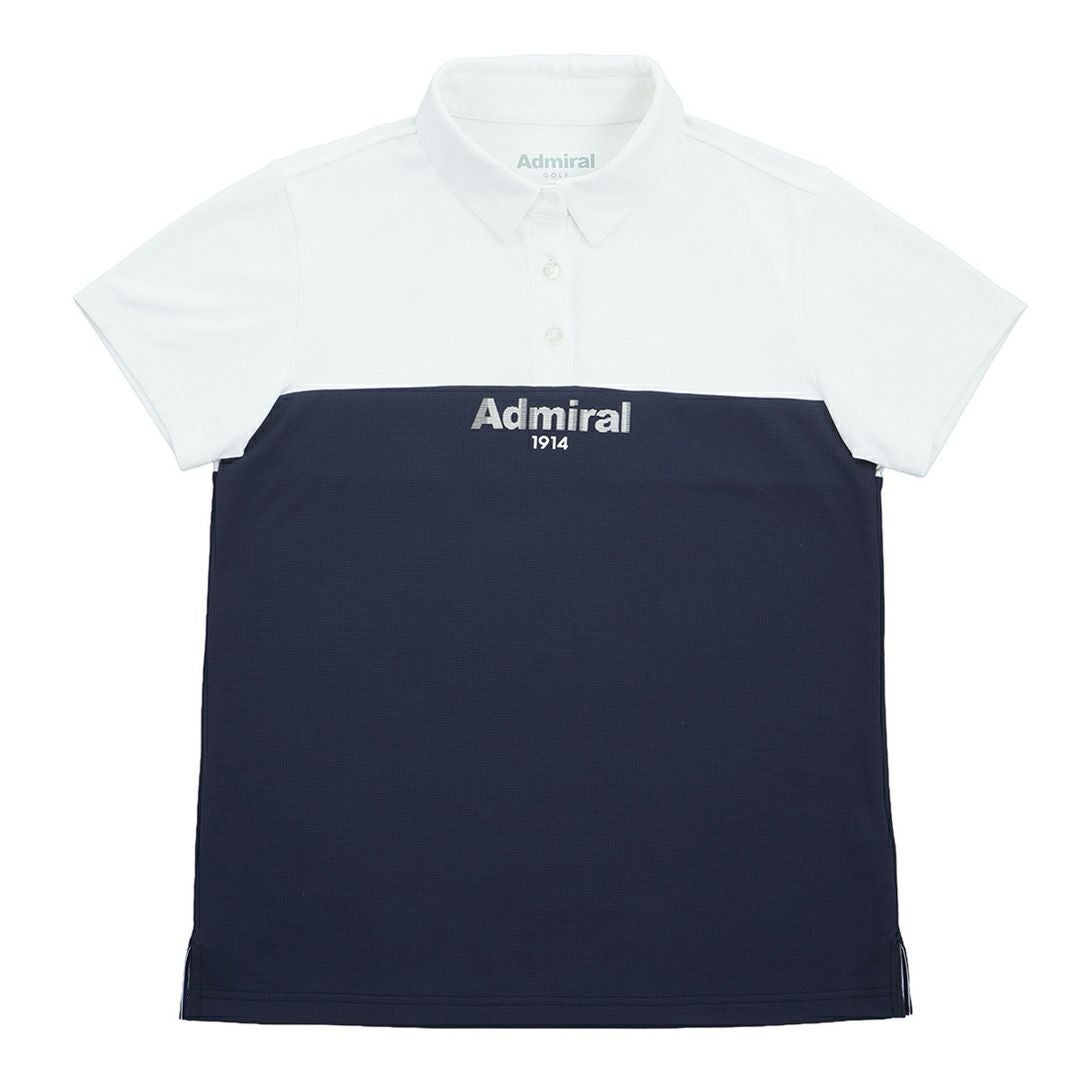 アドミラルゴルフ Admiral GOLF レディース カラタッチプラス ツートンカラーシャツ ADLA623 ホワイト