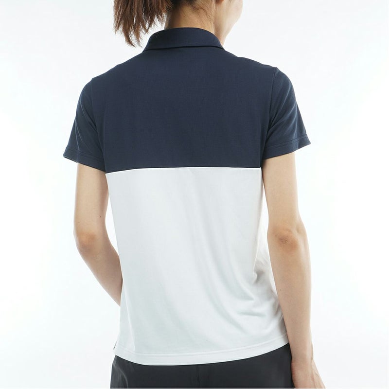 アドミラルゴルフ Admiral GOLF レディース カラタッチプラス ツートンカラーシャツ ADLA623 ネイビー