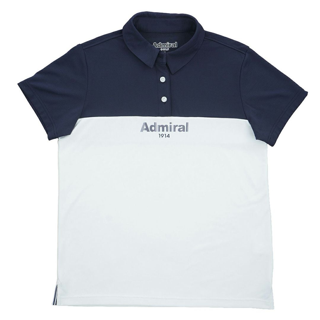 アドミラルゴルフ Admiral GOLF レディース カラタッチプラス ツートンカラーシャツ ADLA623 ネイビー
