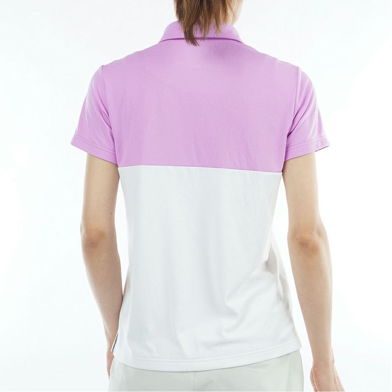 アドミラルゴルフ Admiral GOLF レディース カラタッチプラス ツートンカラーシャツ ADLA623 ラベンダー