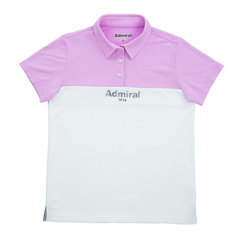 アドミラルゴルフ Admiral GOLF レディース カラタッチプラス ツートンカラーシャツ ADLA623 ラベンダー