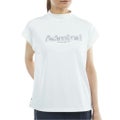アドミラルゴルフ Admiral GOLF レディース カラタッチプラス リーフロゴモックネックシャツ ADLA624 ホワイト