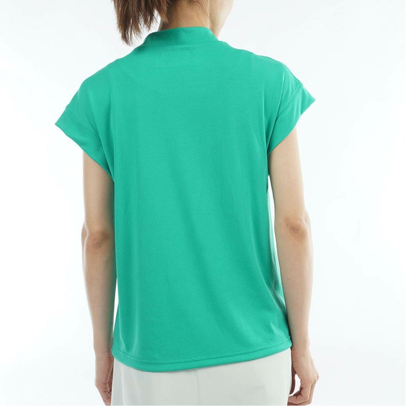 アドミラルゴルフ Admiral GOLF レディース カラタッチプラス リーフロゴモックネックシャツ ADLA624 グリーン