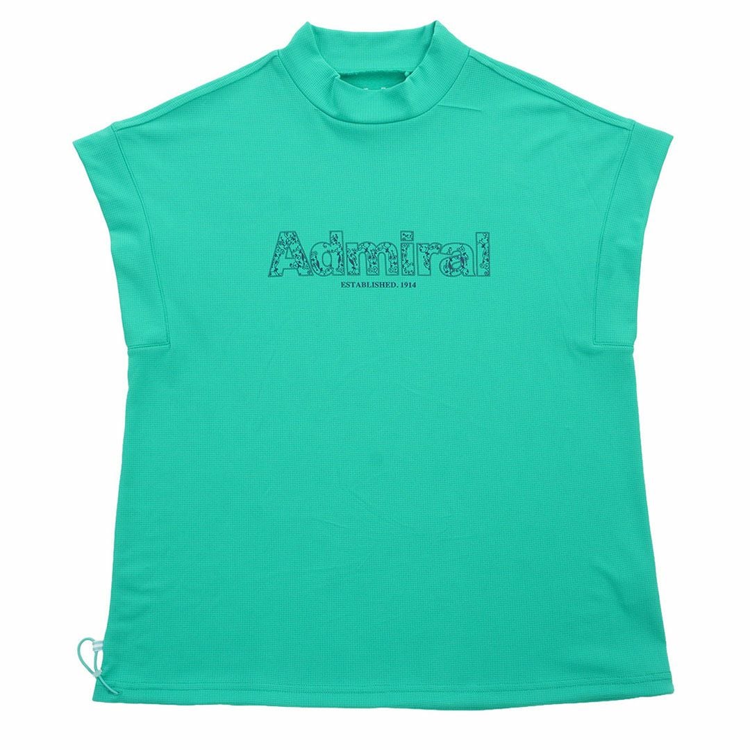 アドミラルゴルフ Admiral GOLF レディース カラタッチプラス リーフロゴモックネックシャツ ADLA624 グリーン