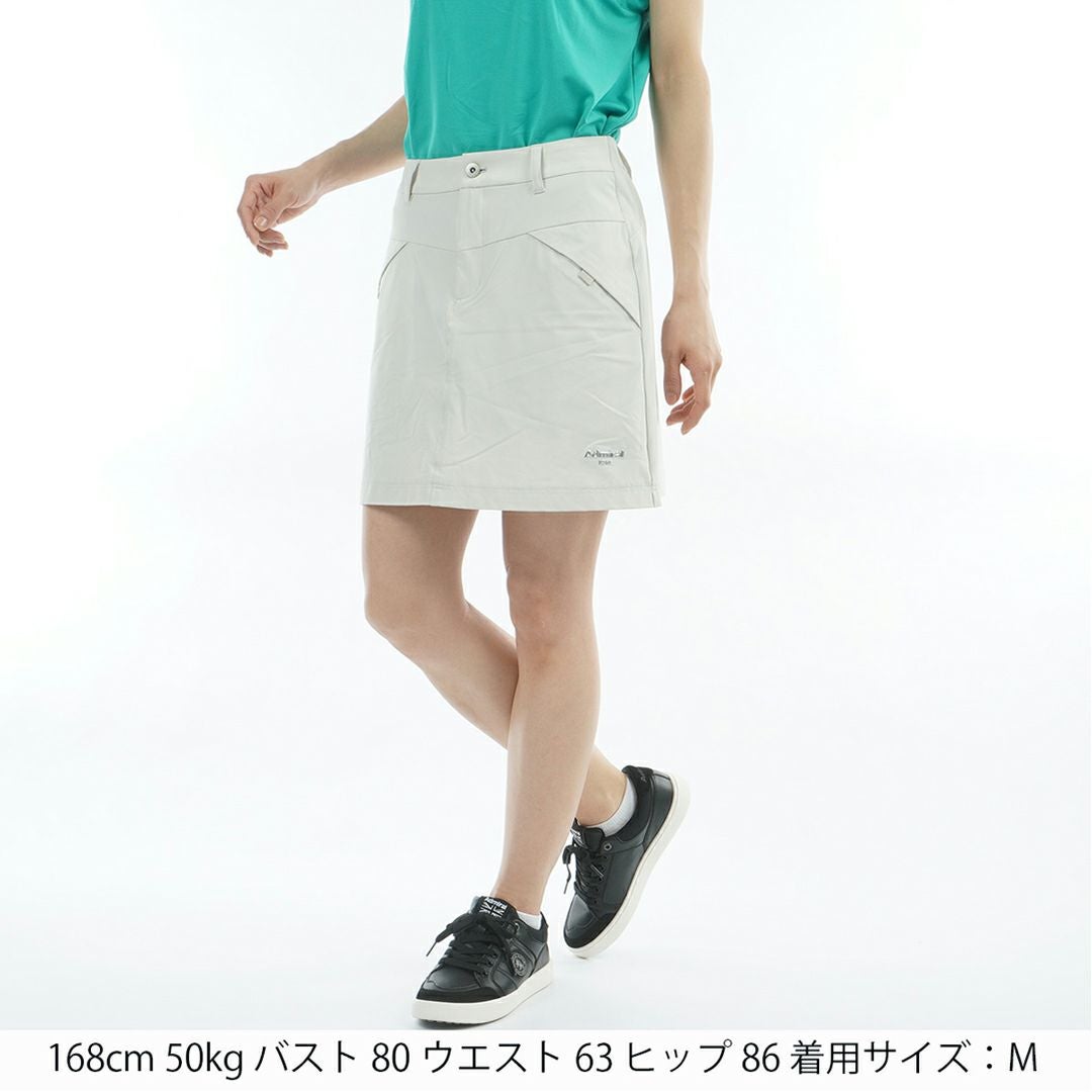 アドミラルゴルフ Admiral GOLF レディース 冷感ナイロン デザインポケットスカート ADLA625 アイボリー