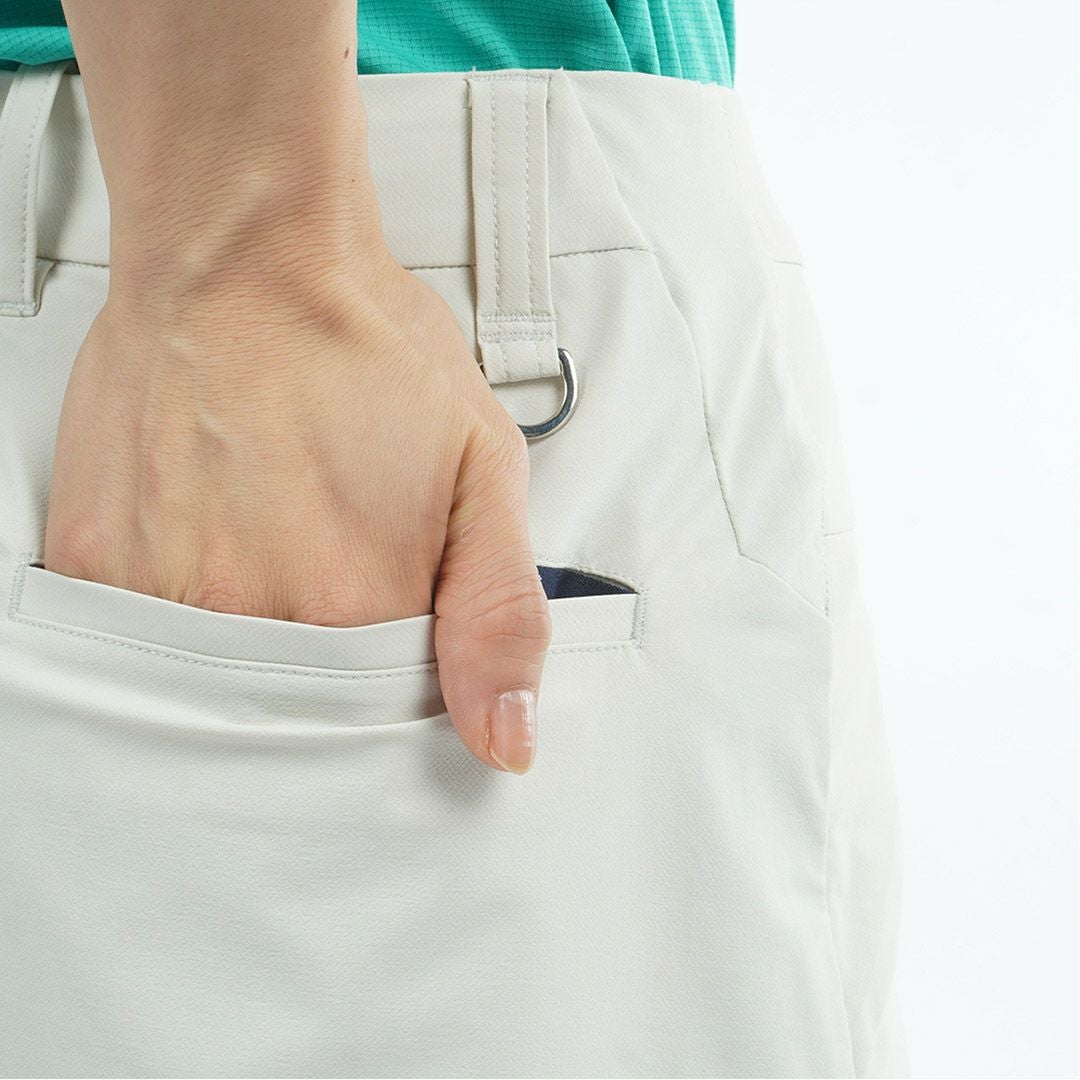 アドミラルゴルフ Admiral GOLF レディース 冷感ナイロン デザインポケットスカート ADLA625 アイボリー