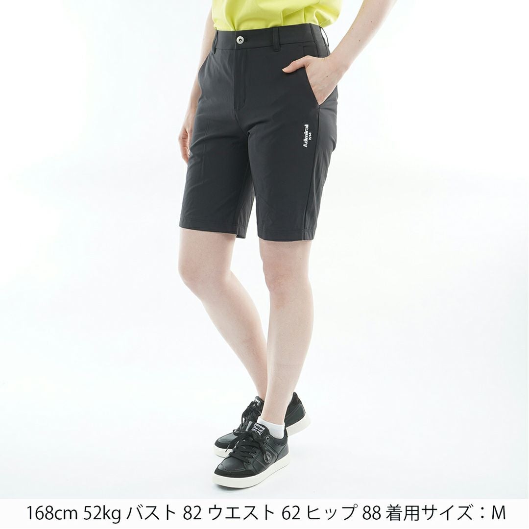 アドミラルゴルフ Admiral GOLF レディース 冷感ナイロン ハーフパンツ ADLA626 ブラック