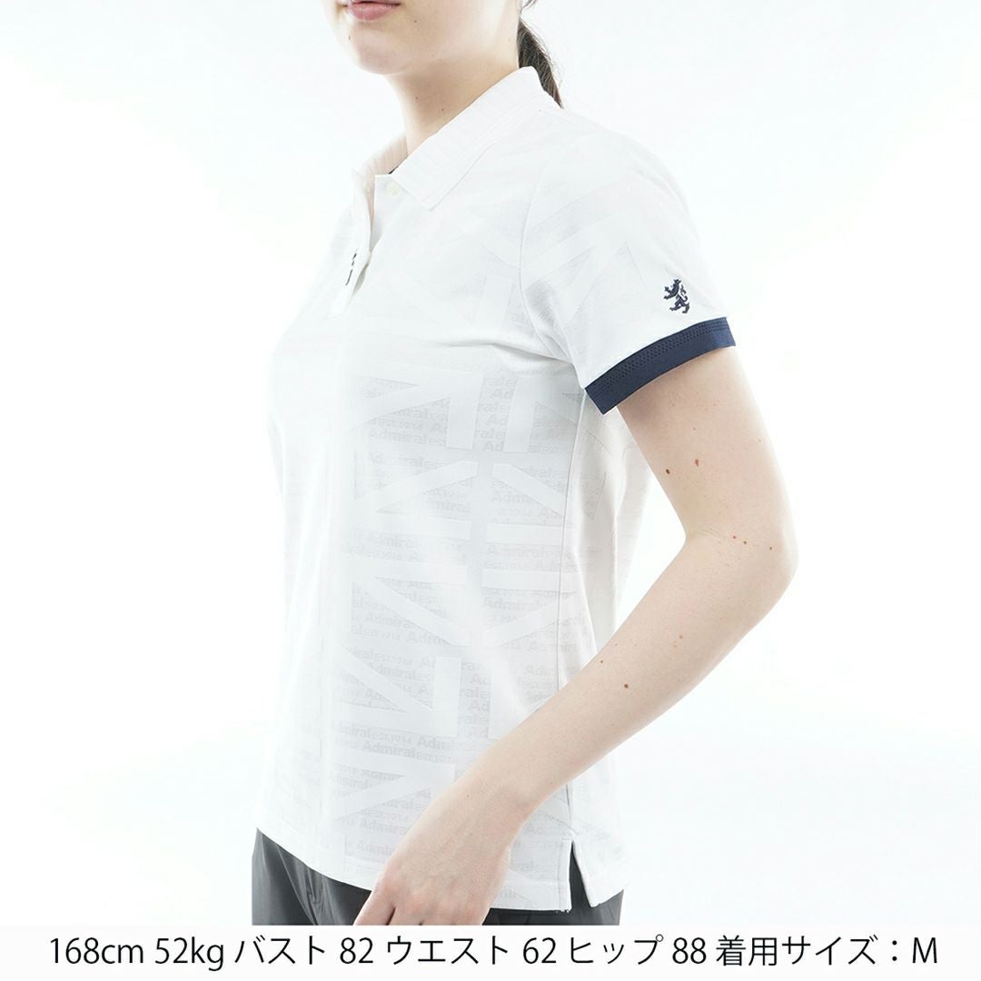 アドミラル ゴルフ Admiral GOLF レディース UJジャカード ポロシャツ ADLA628 ホワイト