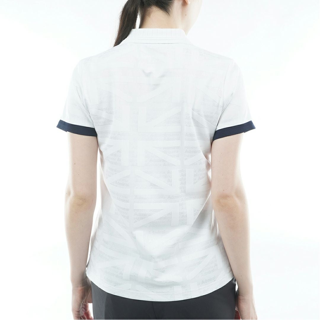 アドミラル ゴルフ Admiral GOLF レディース UJジャカード ポロシャツ ADLA628 ホワイト