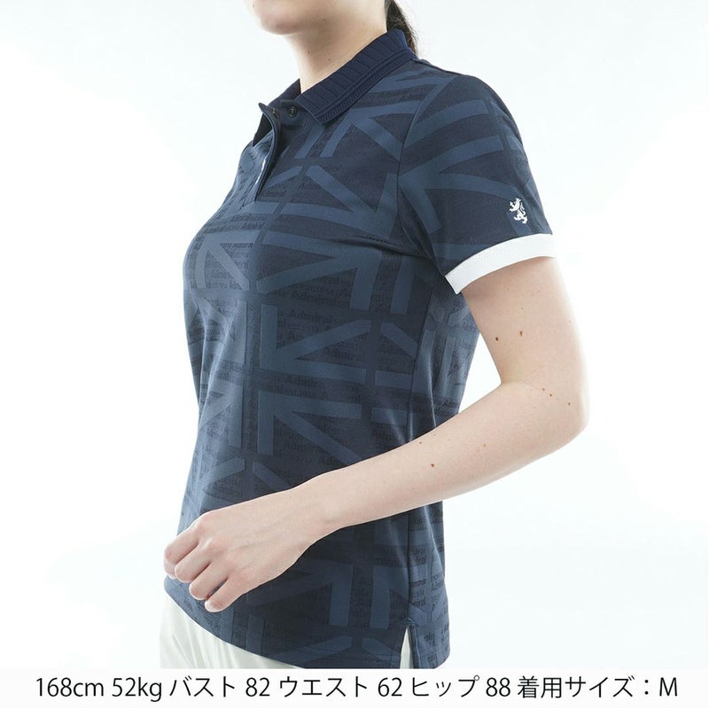 アドミラル ゴルフ Admiral GOLF レディース UJジャカード ポロシャツ ADLA628 ネイビー