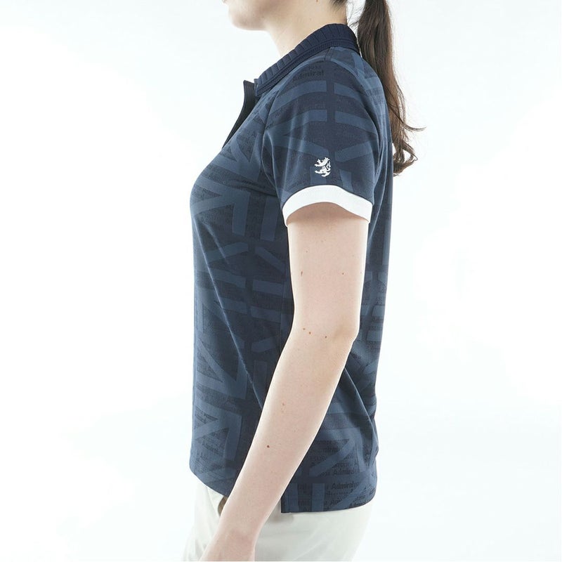 アドミラル ゴルフ Admiral GOLF レディース UJジャカード ポロシャツ ADLA628 ネイビー