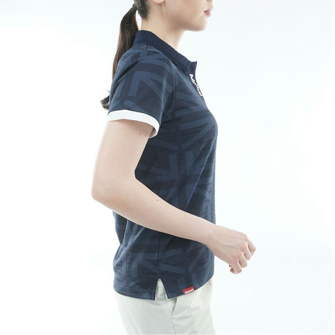 アドミラル ゴルフ Admiral GOLF レディース UJジャカード ポロシャツ ADLA628 ネイビー