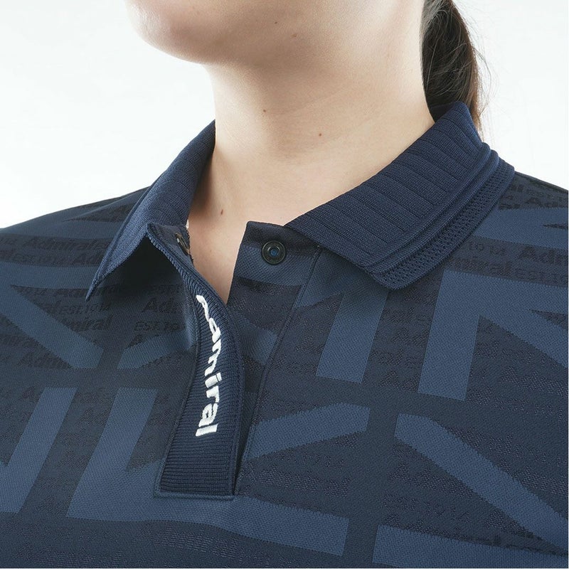 アドミラル ゴルフ Admiral GOLF レディース UJジャカード ポロシャツ ADLA628 ネイビー