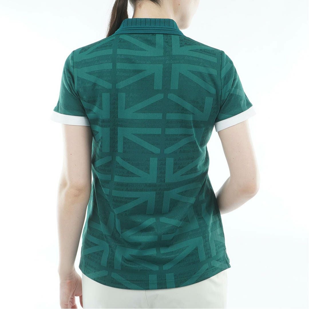アドミラル ゴルフ Admiral GOLF レディース UJジャカード ポロシャツ ADLA628 ダークグリーン