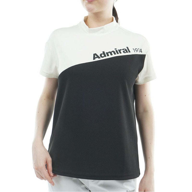 アドミラルゴルフ Admiral GOLF レディース 汗染み防止 リラックス モックネックシャツ ADLA629 ホワイト