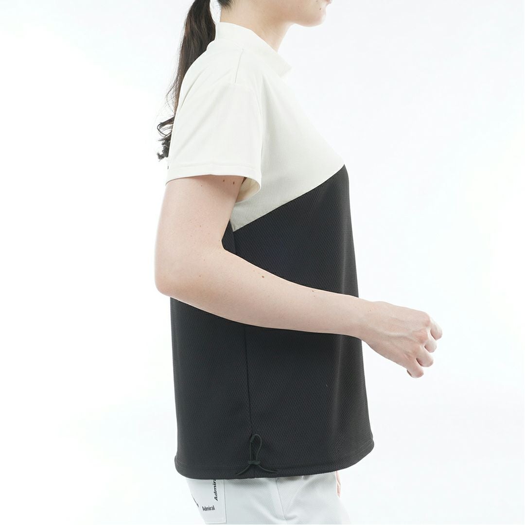 アドミラルゴルフ Admiral GOLF レディース 汗染み防止 リラックス モックネックシャツ ADLA629 ホワイト