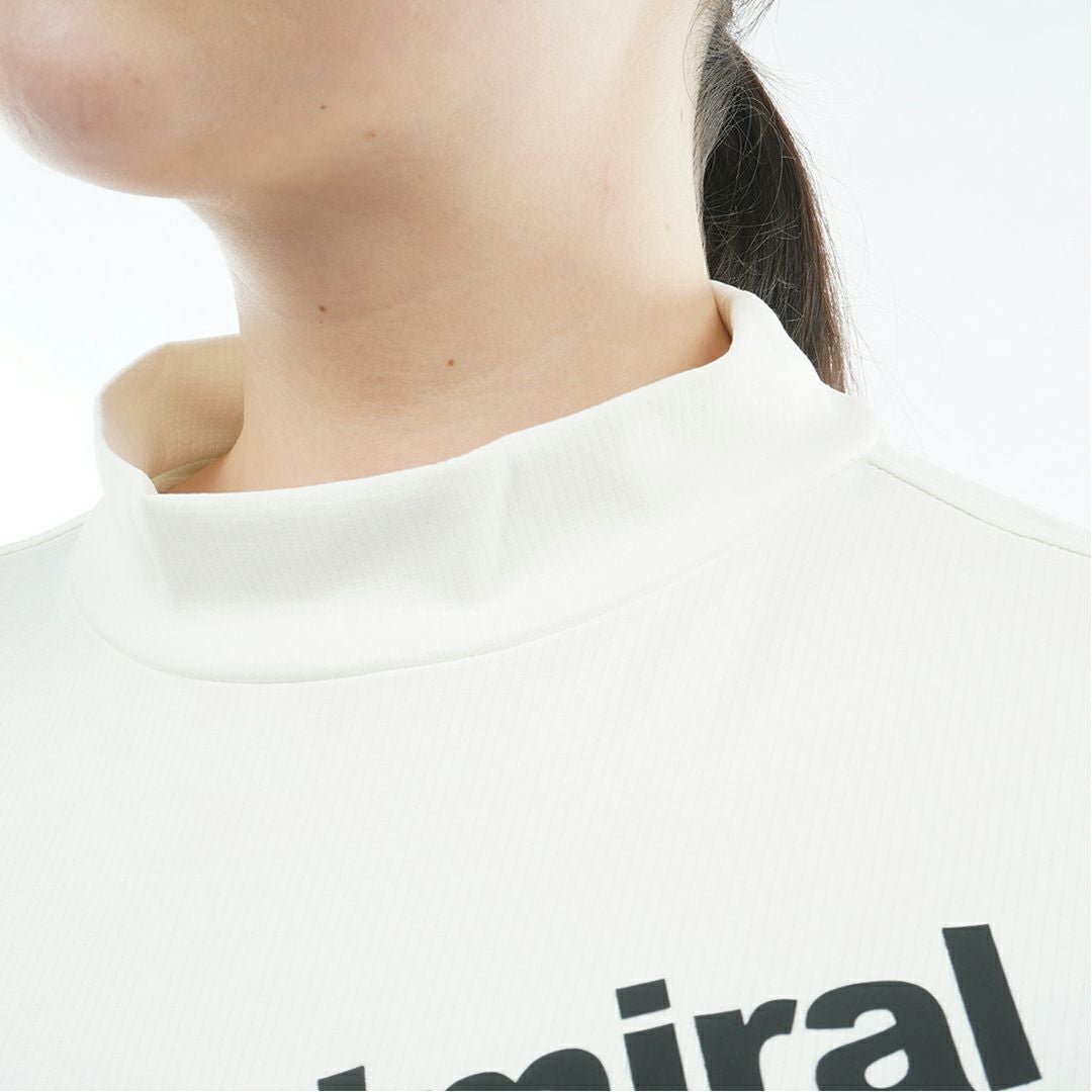 アドミラルゴルフ Admiral GOLF レディース 汗染み防止 リラックス モックネックシャツ ADLA629 ホワイト