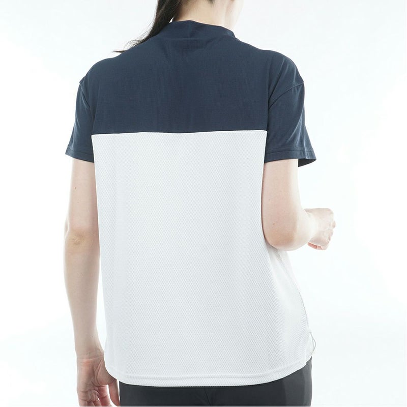 アドミラルゴルフ Admiral GOLF レディース 汗染み防止 リラックス モックネックシャツ ADLA629 ブラック