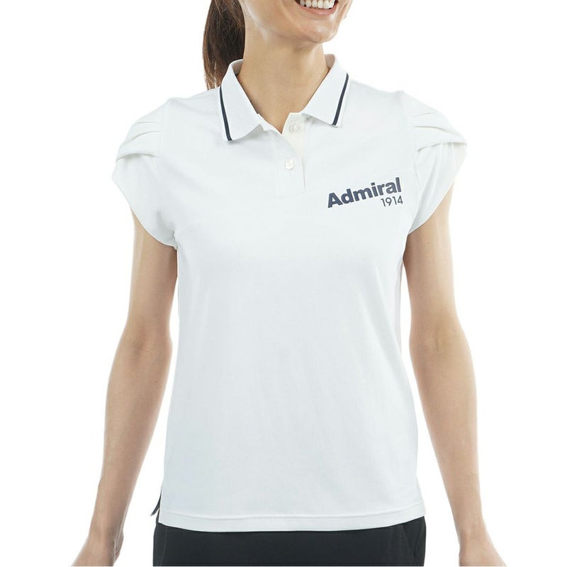 アドミラルゴルフ Admiral GOLF レディース カラタッチプラス フレンチスリーブポロシャツ ADLA631 ホワイト