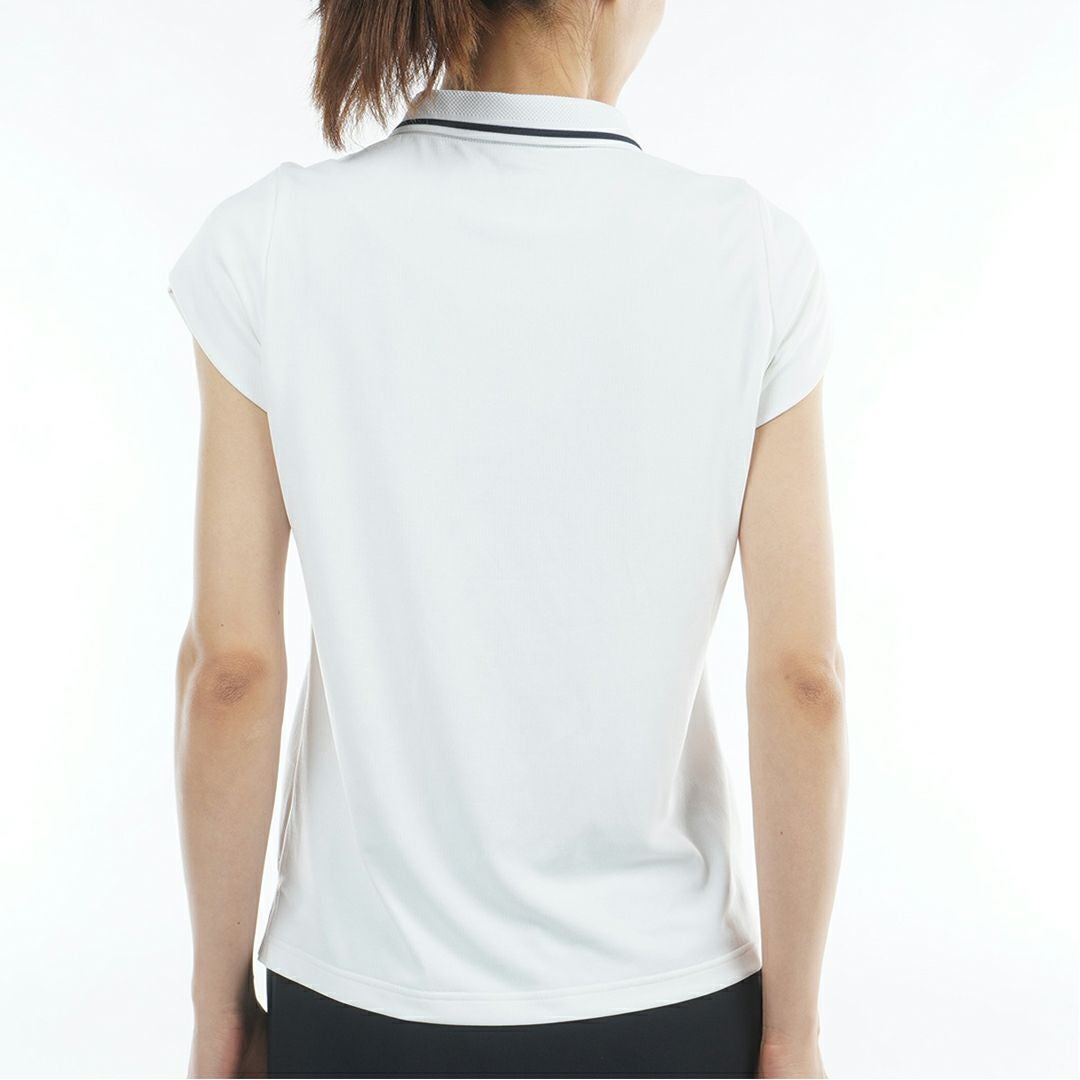アドミラルゴルフ Admiral GOLF レディース カラタッチプラス フレンチスリーブポロシャツ ADLA631 ホワイト