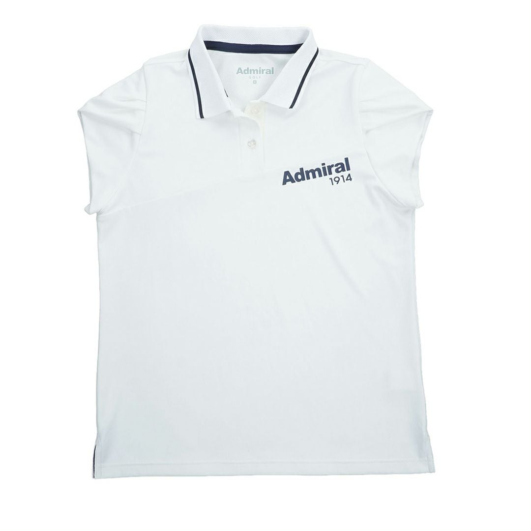アドミラルゴルフ Admiral GOLF レディース カラタッチプラス フレンチスリーブポロシャツ ADLA631 ホワイト