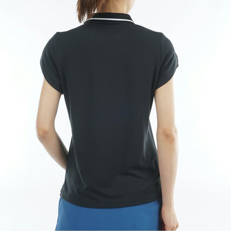 アドミラルゴルフ Admiral GOLF レディース カラタッチプラス フレンチスリーブポロシャツ ADLA631 ブラック