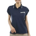アドミラルゴルフ Admiral GOLF レディース カラタッチプラス フレンチスリーブポロシャツ ADLA631 ネイビー