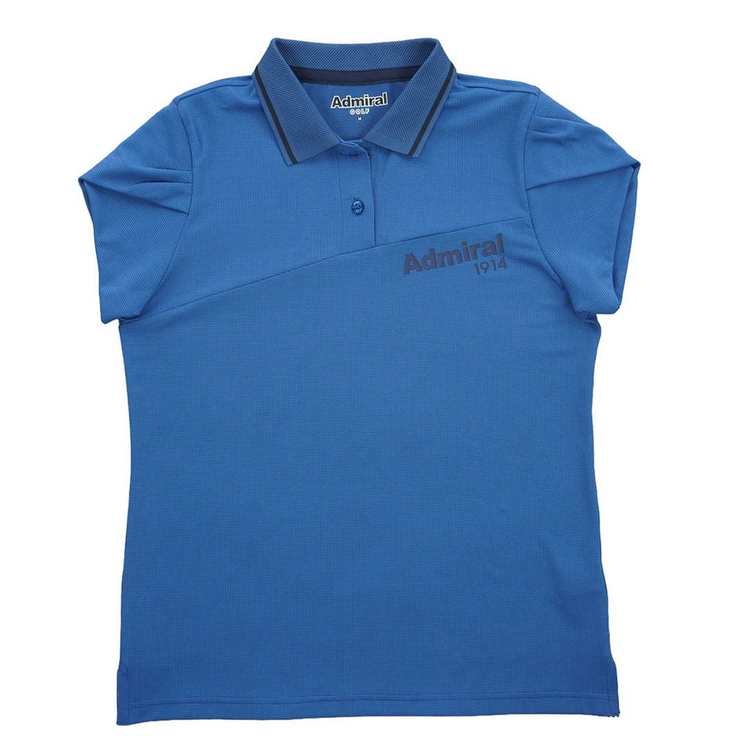 アドミラルゴルフ Admiral GOLF レディース カラタッチプラス フレンチスリーブポロシャツ ADLA631 ディープブルー