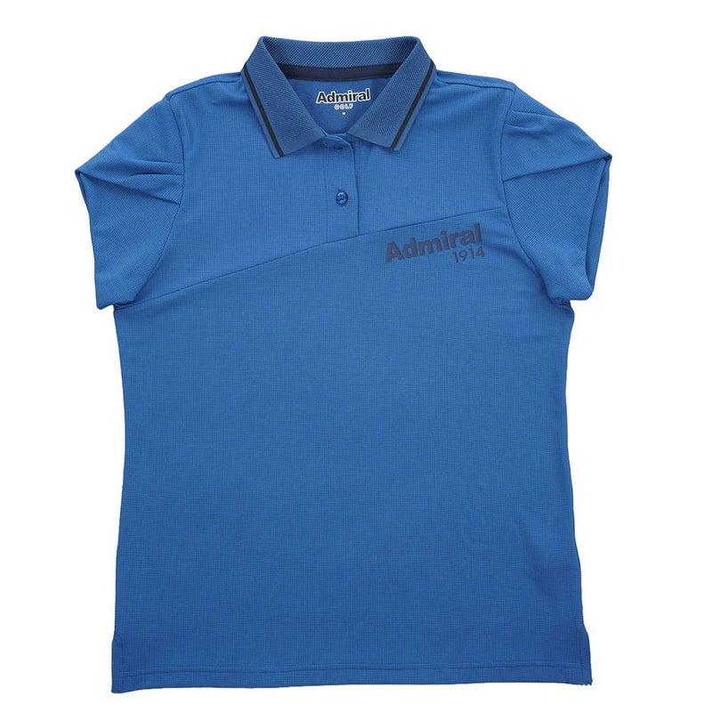 アドミラルゴルフ Admiral GOLF レディース カラタッチプラス フレンチスリーブポロシャツ ADLA631 ディープブルー