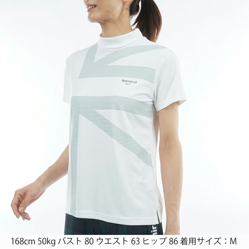 アドミラルゴルフ Admiral GOLF レディース カラタッチプラス UJモックネックシャツ ADLA632 ホワイト