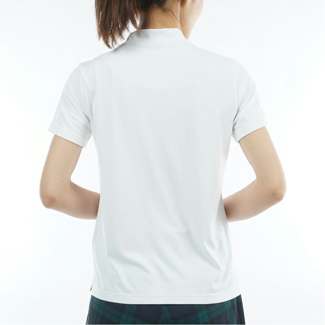 アドミラルゴルフ Admiral GOLF レディース カラタッチプラス UJモックネックシャツ ADLA632 ホワイト