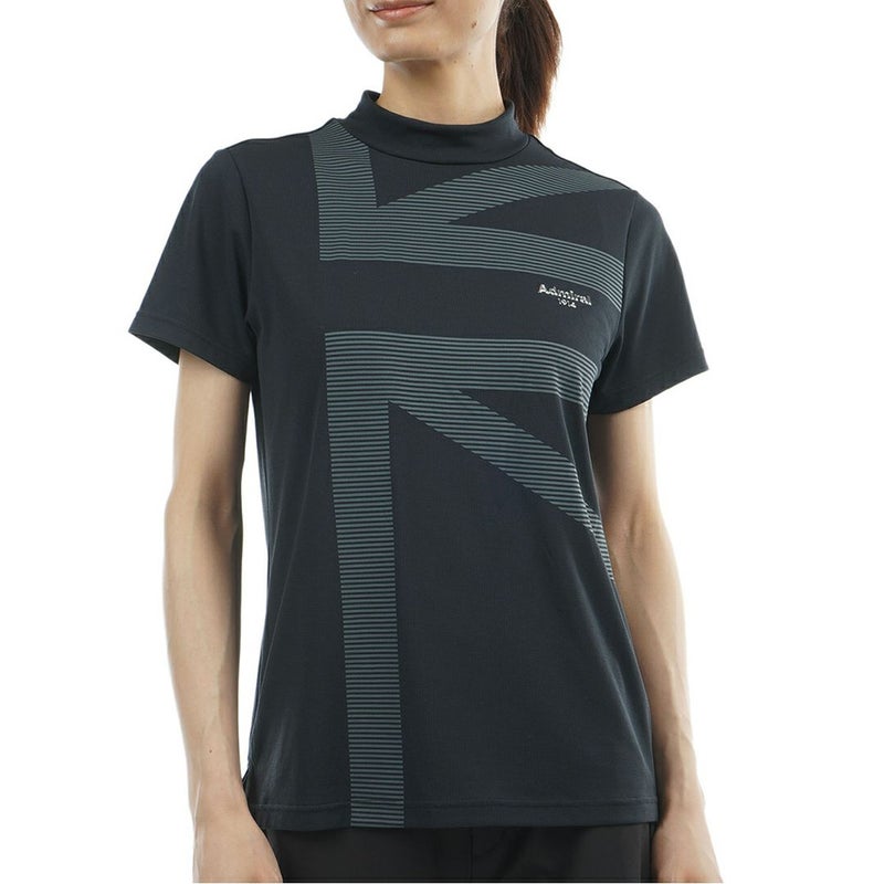 アドミラルゴルフ Admiral GOLF レディース カラタッチプラス UJモックネックシャツ ADLA632 ブラック